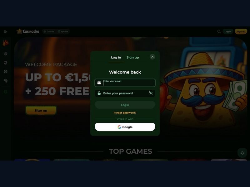 Pacchetto benvenuto Casinacho Casino Nacho Casino per l'Italia — tre fasi spiegate